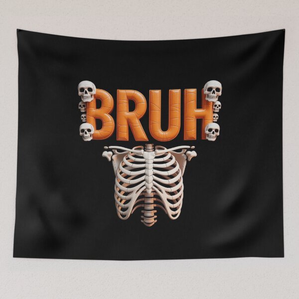 Item preview, Halloween Skeleton Gamer Bruh Funny Video Gaming designed and sold by LinlinsDemons.