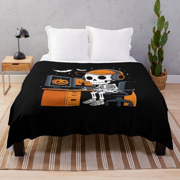 Item preview, Halloween Skeleton Gamer Video Gaming Skeleton Gaming designed and sold by LinlinsDemons.