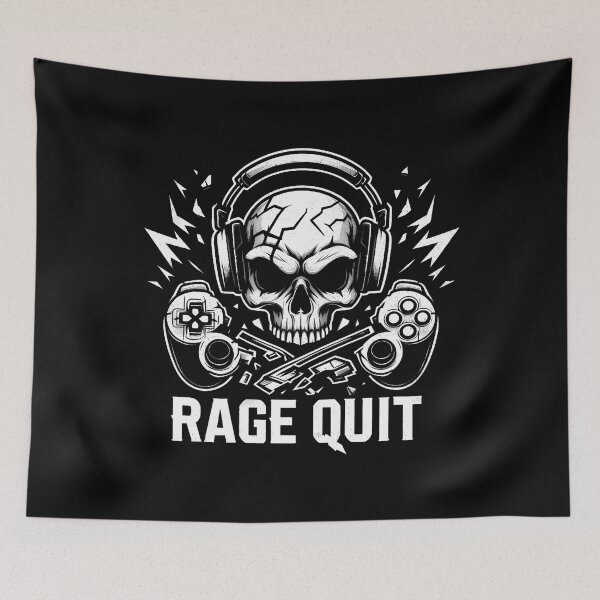 Item preview, Rage Quit Funny Gamer designed and sold by AlanaKaren.