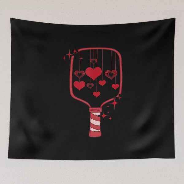 Item preview, Pickleball Paddle Heart Valentines Day Racquetball designed and sold by KellyJudith.