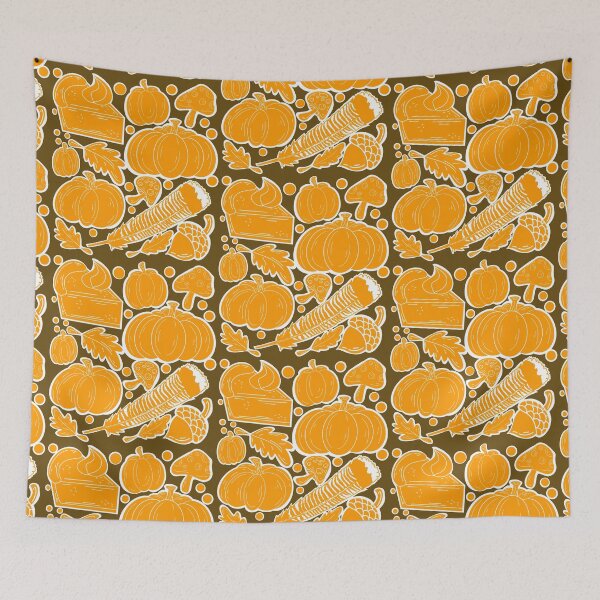 Item preview, Thanksgiving Bliss With Brown background  designed and sold by missmann.