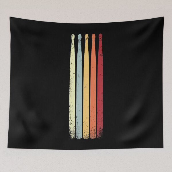 Item preview, Vintage Drummer Retro 70S 80S Percussion Drum Sticks designed and sold by AlanaKaren.