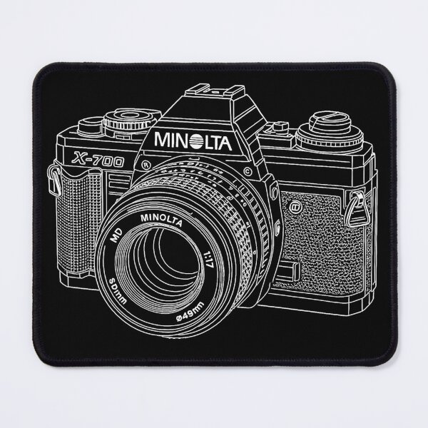 Item preview, Vintage Minolta X-700 Line Art – Retro Film Camera Illustration designed and sold by Stinky Lincy's Apparel Company.