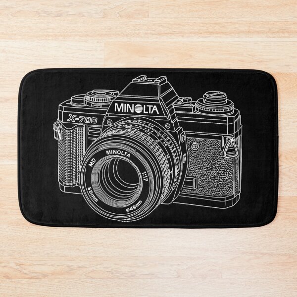 Item preview, Vintage Minolta X-700 Line Art – Retro Film Camera Illustration designed and sold by Stinky Lincy's Apparel Company.