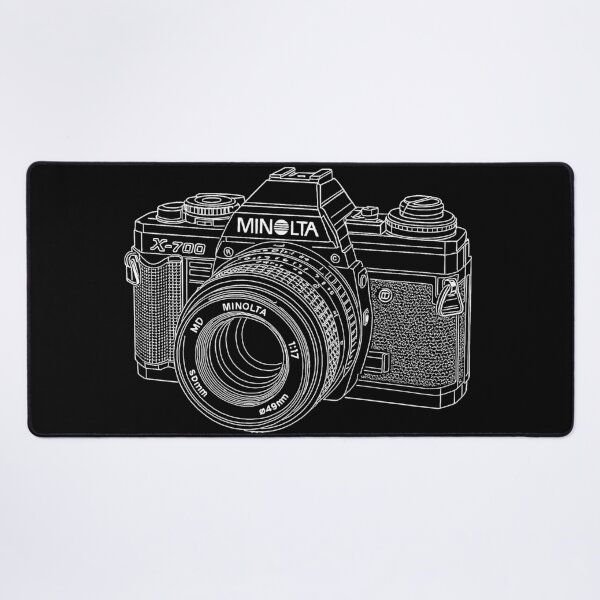 Item preview, Vintage Minolta X-700 Line Art – Retro Film Camera Illustration designed and sold by Stinky Lincy's Apparel Company.