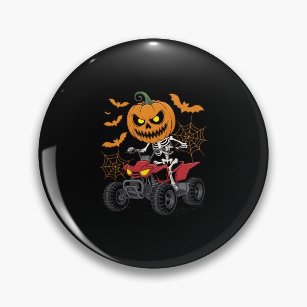 Item preview, Halloween Skeleton Pumpkin Ride ATV Quad 4 Wheeler designed and sold by LinlinsDemons.