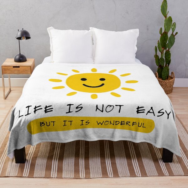 Item preview, Life Is Not Easy But It Is Wonderful - Happy Sun designed and sold by KiwiRider.