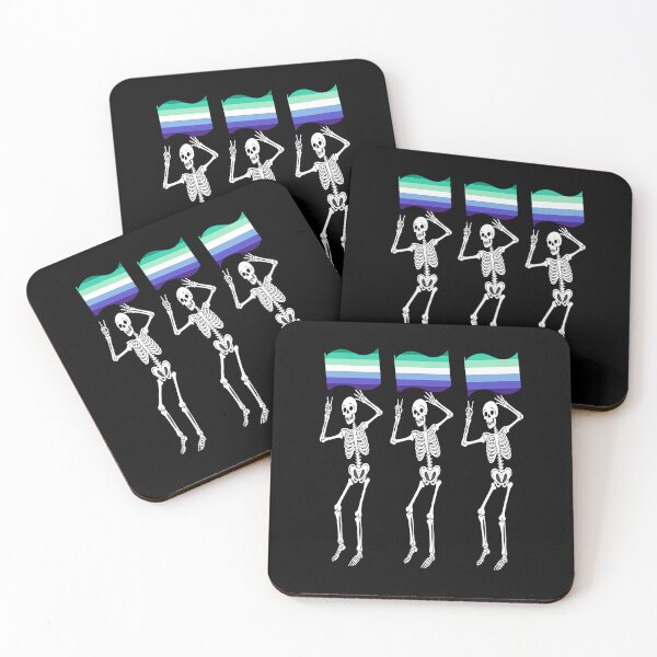 Item preview, Skeleton Halloween LGBT Flag Skeleton Gay Pride Month designed and sold by catsdothingz.