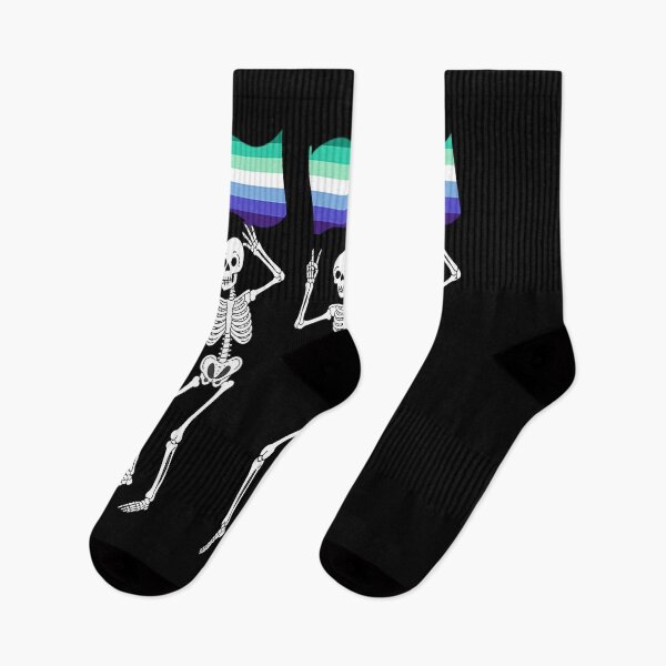 Item preview, Skeleton Halloween LGBT Flag Skeleton Gay Pride Month designed and sold by catsdothingz.
