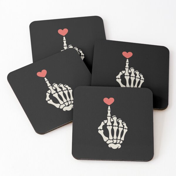 Item preview, Skeleton Heart Hand Halloween Valentine Girl Women Men  designed and sold by catsdothingz.