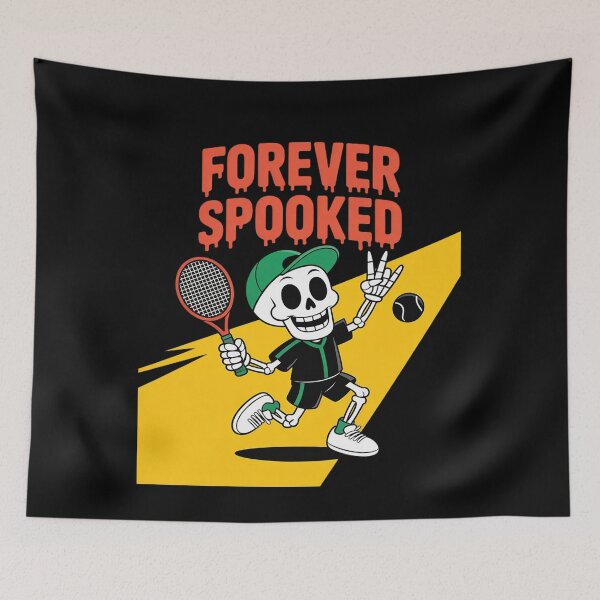Item preview, Halloween Skeleton Tennis Forever Spooked designed and sold by velltoons.