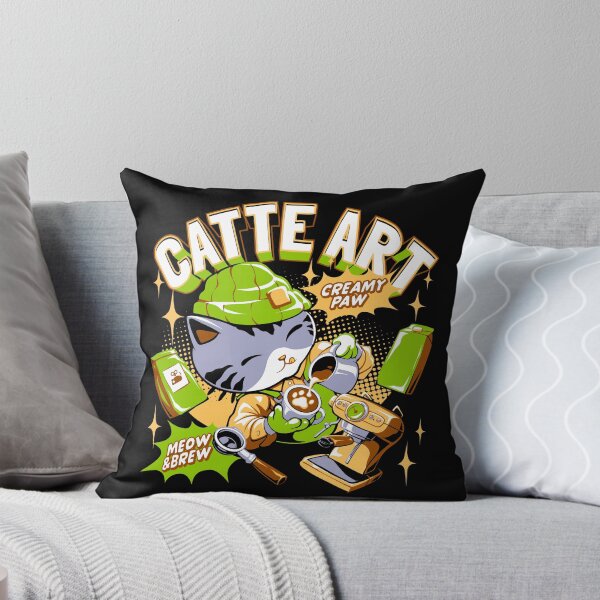 Item preview, Catte Art – Cute Barista Cat Making Latte Art designed and sold by Pupung oktavian.