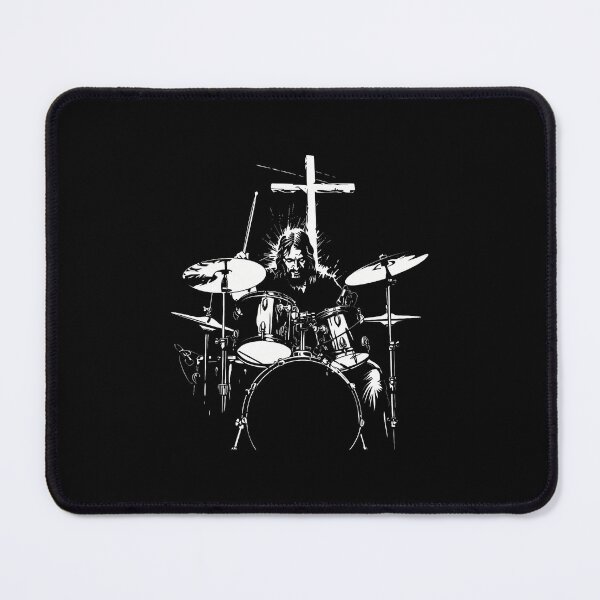 Item preview, Jesus Playing Drums Christian Drummer Cross Vintage designed and sold by PeggyBeverly.