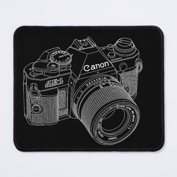 Item preview, Canon AE-1 Program Line Art – Retro 35mm Film Camera Illustration for Photographers & Vintage Gear Lovers designed and sold by Stinky Lincy's Apparel Company.