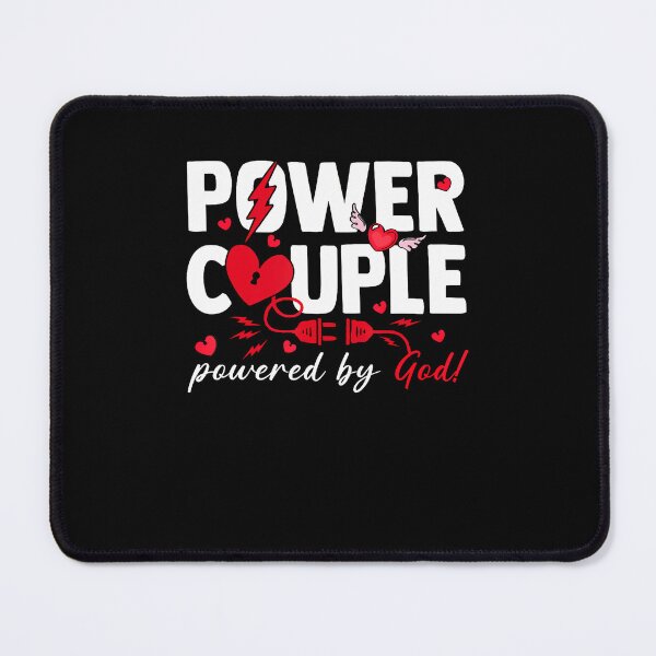 Item preview, Valentine Power Couple Matching Powered By God Christian designed and sold by SarahLeanne1.