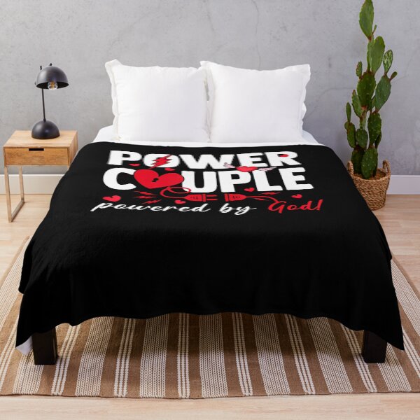 Item preview, Valentine Power Couple Matching Powered By God Christian designed and sold by SarahLeanne1.