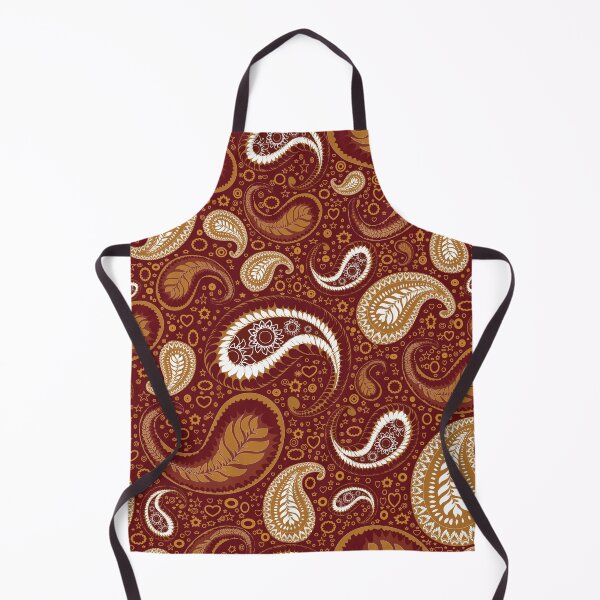 Item preview, A striking red Paisley pattern featuring elegant ornamental curves and classic vintage charm. designed and sold by Line-Aura.