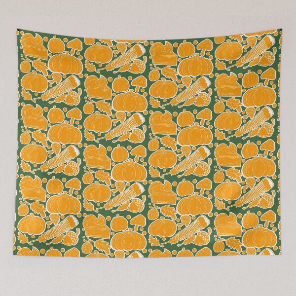 Item preview, Thanksgiving Bliss With green background  designed and sold by missmann.