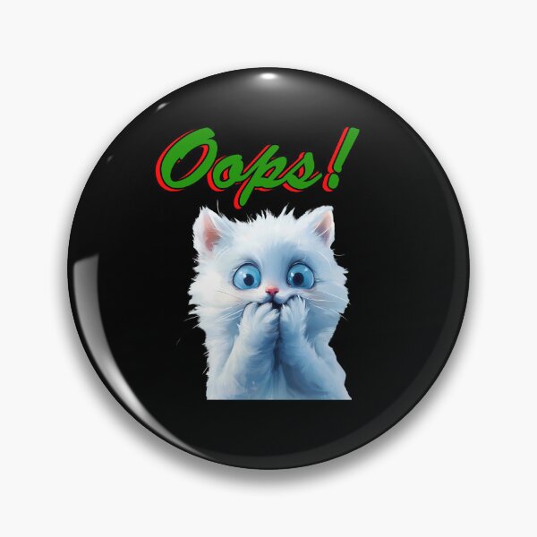 Item preview, "Oops, Cat Chronicles: Oops! expression text design designed and sold by TR_fairydesigns.