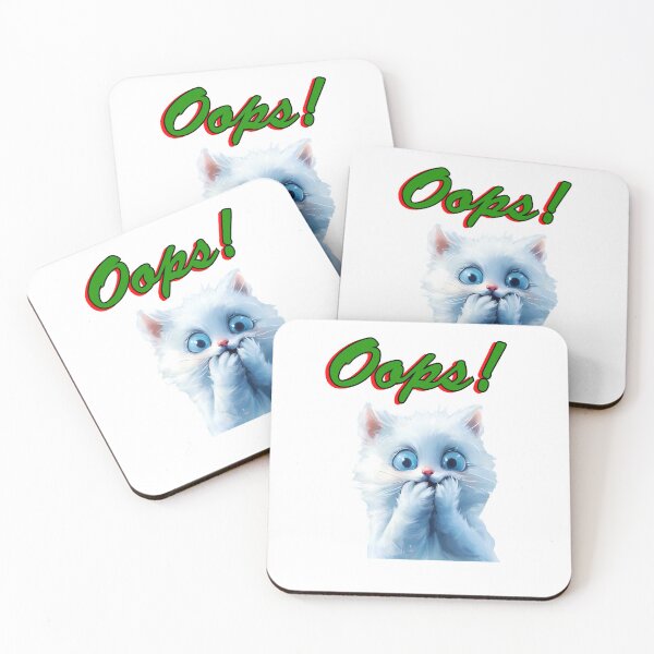 Item preview, "Oops, Cat Chronicles: Oops! expression text design designed and sold by TR_fairydesigns.
