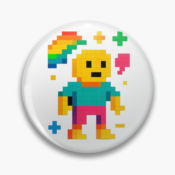 Item preview, Pixel Rainbow Character – Colorful Retro 8-Bit Style Art designed and sold by Samuk-Fern.