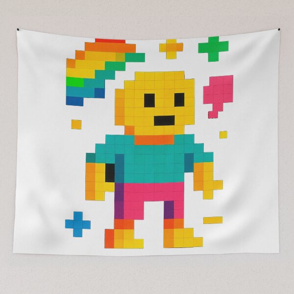 Item preview, Pixel Rainbow Character – Colorful Retro 8-Bit Style Art designed and sold by Samuk-Fern.