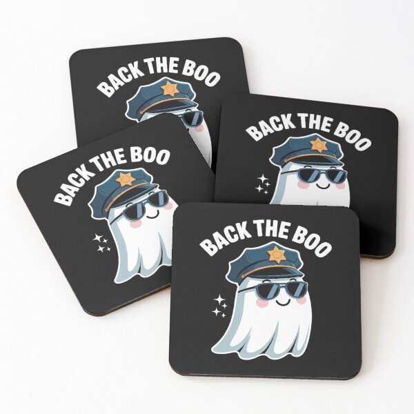 Item preview, Halloween Spooky Season Back The Boo Police Ghost designed and sold by velltoons.