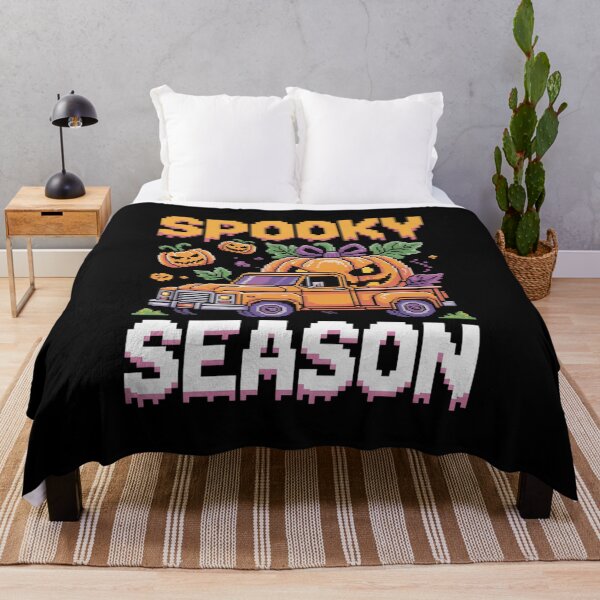 Item preview, Halloween Spooky Season Pixel Pumpkin Gaming Truck designed and sold by velltoons.