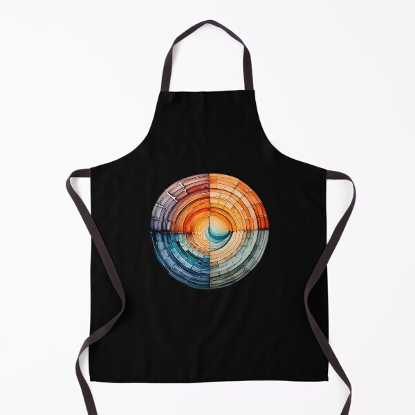 Item preview, Circular Quadrant Gradient Abstract Art - Concentric Rings Warm Cool Symmetry designed and sold by Mandeville Photography.