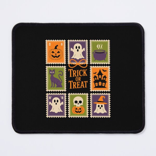 Item preview, Halloween Stamp Icons Halloween Cat Ghost Stamp designed and sold by velltoons.
