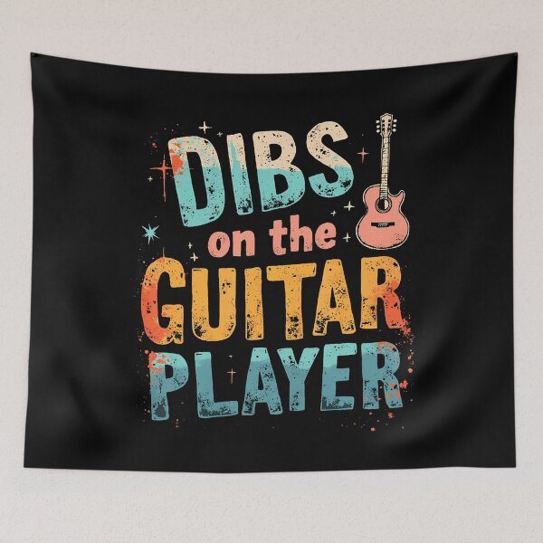 Item preview, Dibs On The Guitar Player Guitar Music designed and sold by MarionCharleen.