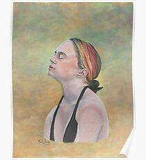 FOUR EARRINGS/Oil on canvas Poster