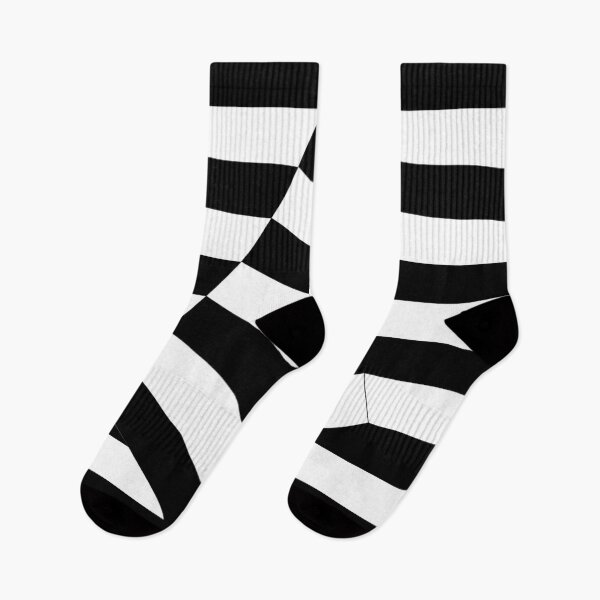 Item preview, Black and White Optical Illusion Art - Geometric Zigzag Chevron Pattern with 3D Depth and Visual Contrast designed and sold by AnTartstudios.
