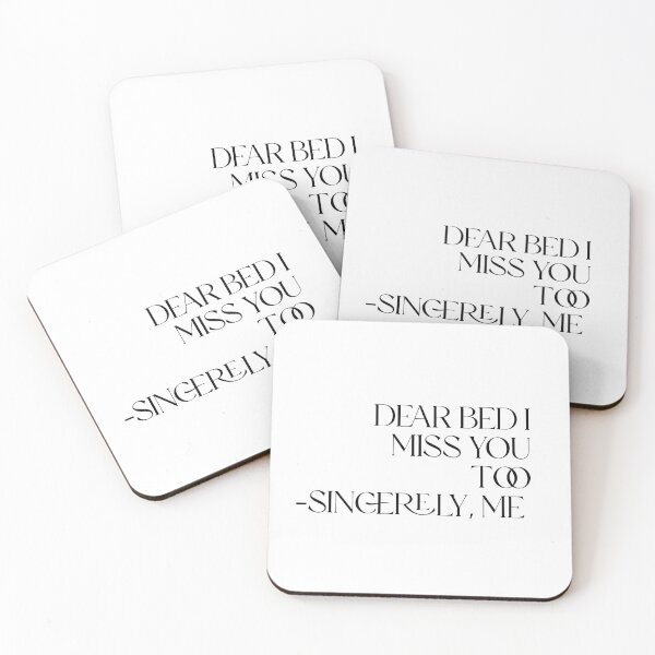 Item preview, Dear Bed I Miss You Too | Minimalist Typography | Spoonie Humor designed and sold by Monica Laipple.