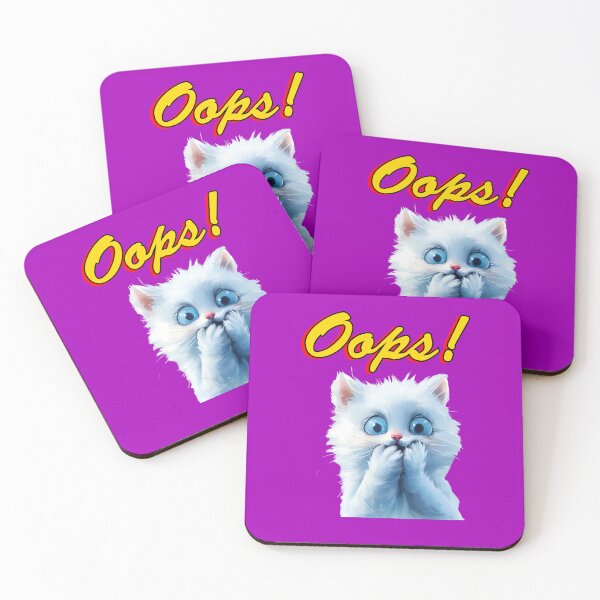 Item preview, "Oops, Cat Chronicles: Oops! expression text design designed and sold by TR_fairydesigns.