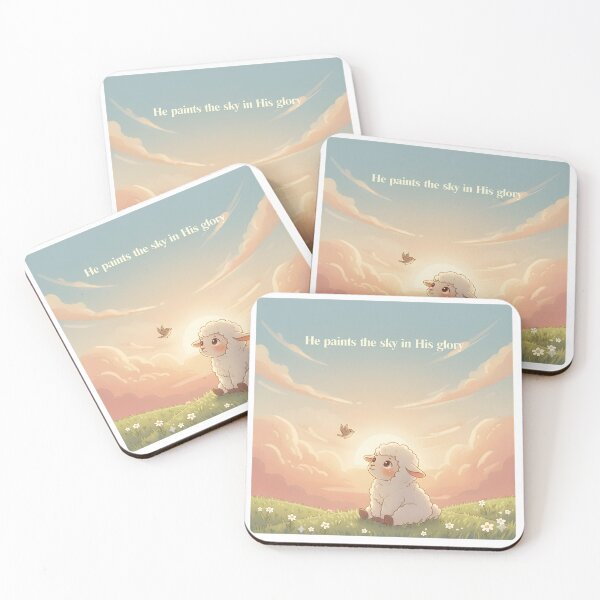 Item preview, Cute Baby Lamb Under Glory Sky designed and sold by HumTumMe.