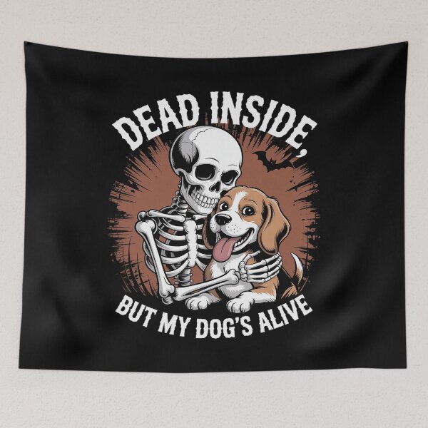 Item preview, Halloween Therapy Dog Dead Inside But My Dog’s Alive designed and sold by velltoons.