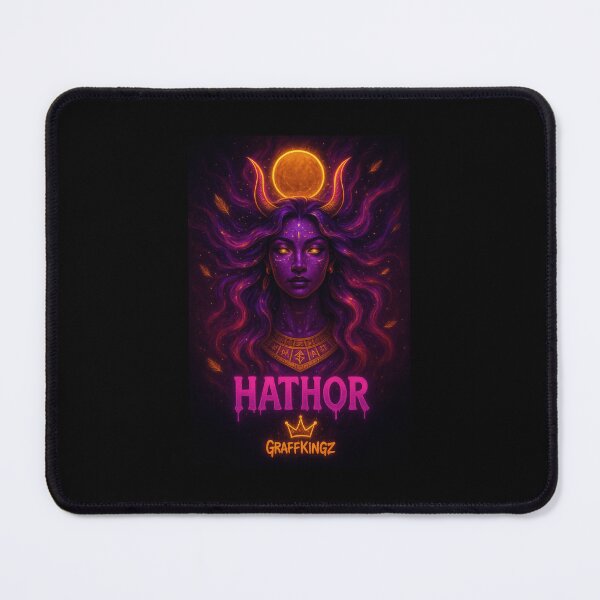 Item preview, Hathor – Neon Cosmic Goddess of Beauty & Power | GraffKingz Egyptian Art designed and sold by GraffKingz.