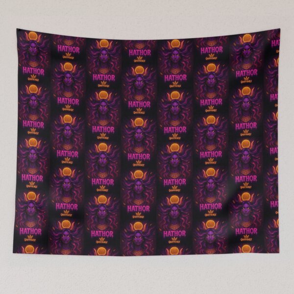 Item preview, Hathor – Neon Cosmic Goddess of Beauty & Power | GraffKingz Egyptian Art designed and sold by GraffKingz.