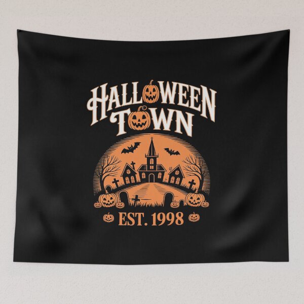 Item preview, Halloween Town Est 1998 Spooky Pumpkin Ghost Gifts designed and sold by velltoons.