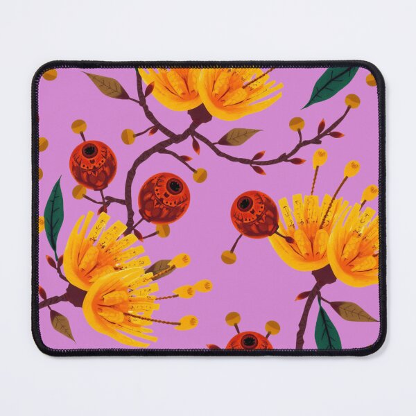 Item preview, Australian Golden Bloom Pattern — Banksia-Style Folk Art Floral designed and sold by TroyTheTerrific.