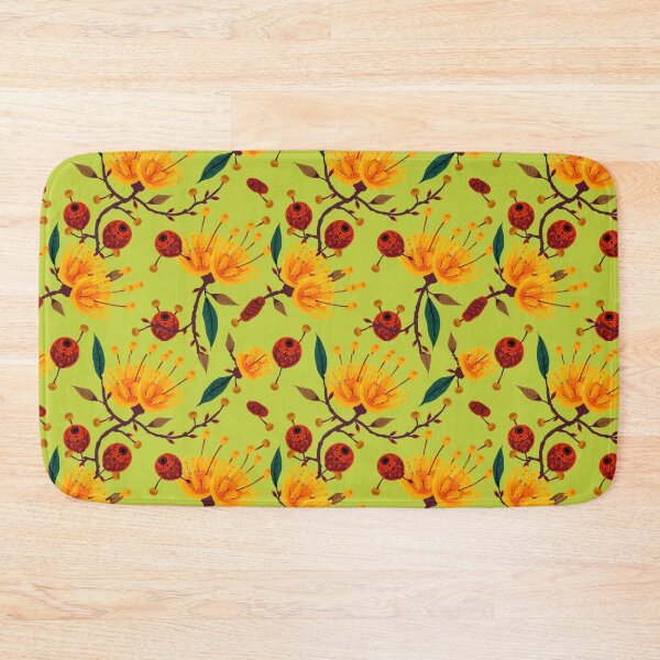 Item preview, Australian Golden Bloom Pattern — Banksia-Style Folk Art Floral designed and sold by TroyTheTerrific.