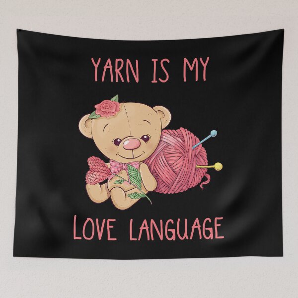 Item preview, Funny Cute Knitter Yarn Is My Love Language Knitting designed and sold by MarionCharleen.