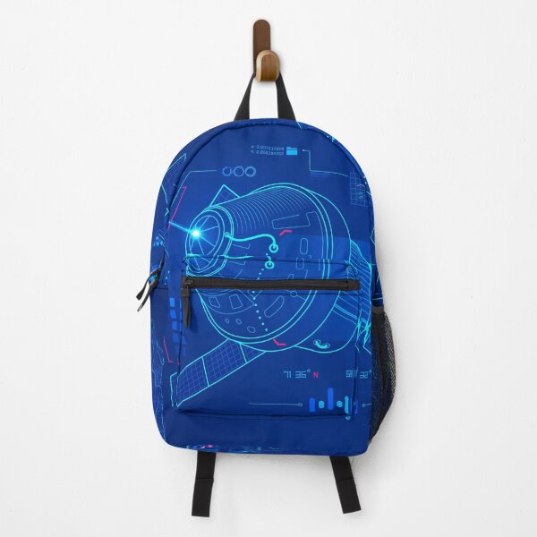 Item preview, aerospace technology or space engineering, graphic of lined satellite with futuristic interface designed and sold by NiamLab.