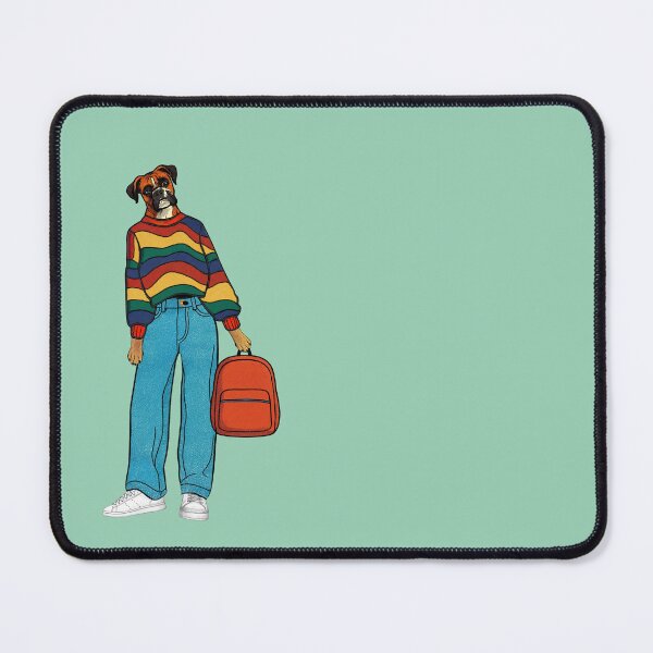 Item preview, Lispe Dog Retro Boxer in Easygoing Color Play Style designed and sold by Lispe-Designs.