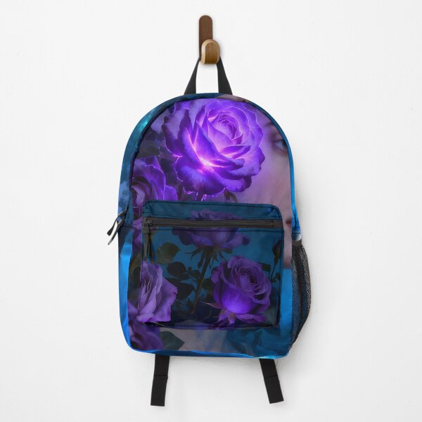 Item preview, Enchanted Purple Rose Goddess Waterfall designed and sold by DreamyWallVibes.