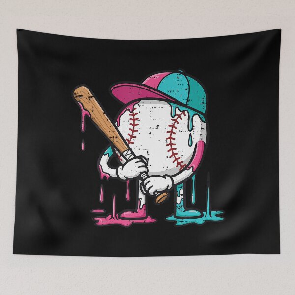 Item preview, Baseball Ball Bat Cap Dripping Sports Men Boys Youth designed and sold by DorisElaine.