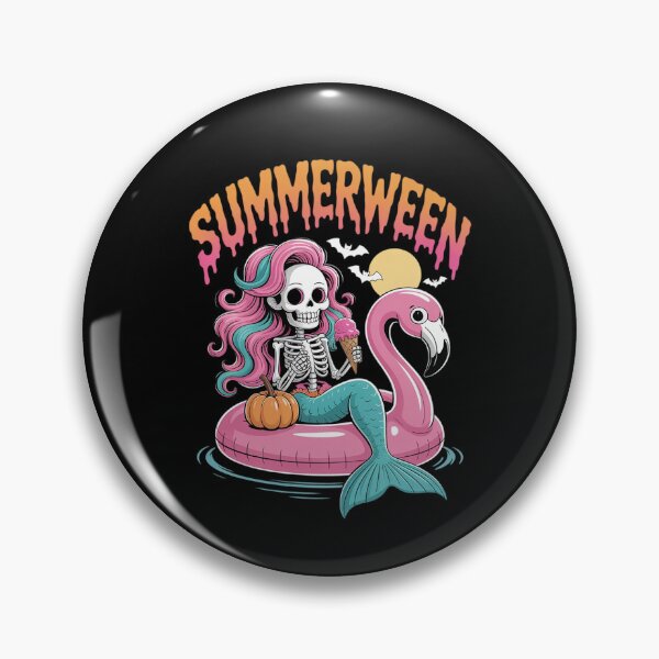 Item preview, Halloween Tropical Summerween Mermaid Skeleton designed and sold by FndPardaL.
