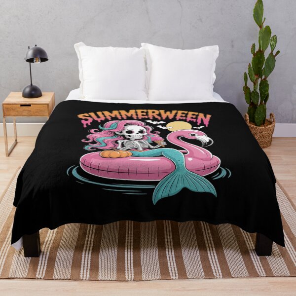 Item preview, Halloween Tropical Summerween Mermaid Skeleton designed and sold by FndPardaL.