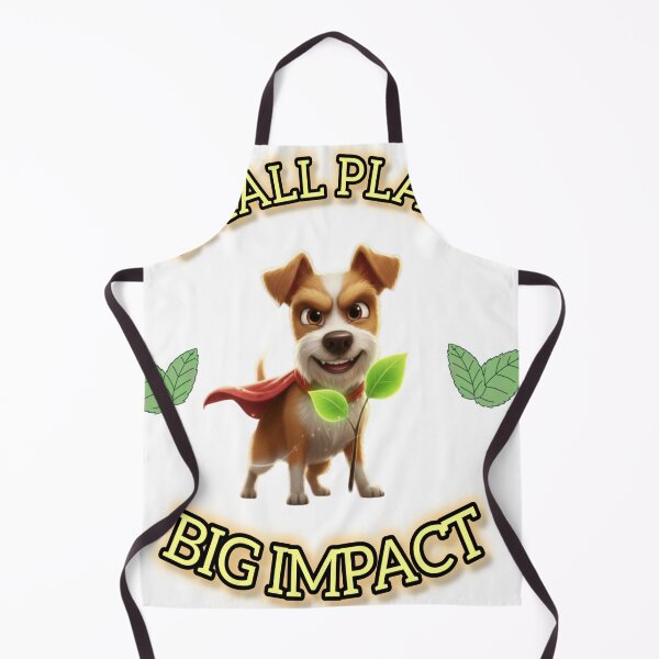Item preview, Small Plant Big Impact – Cute Eco Super Dog Design designed and sold by Ranrajshop.